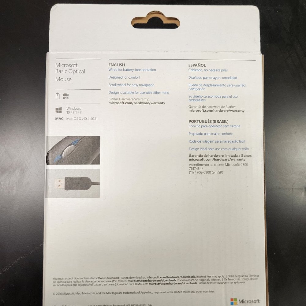 Microsoft Basic Optical Mouse - Picture 3 of 3
